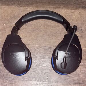 Wireless Hype X  Black and Blue Over-Ear Gaming Headset with Microphone